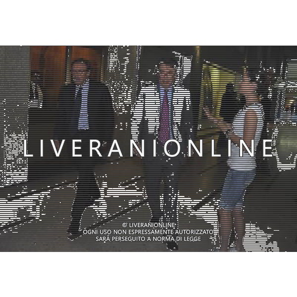 MILANO 25/6/2013 MASSIMO MORATTI ESCE DALLA SEDE DELLA SARAS FOTO ROMANO/AG ALDO LIVERANI S.A.S.