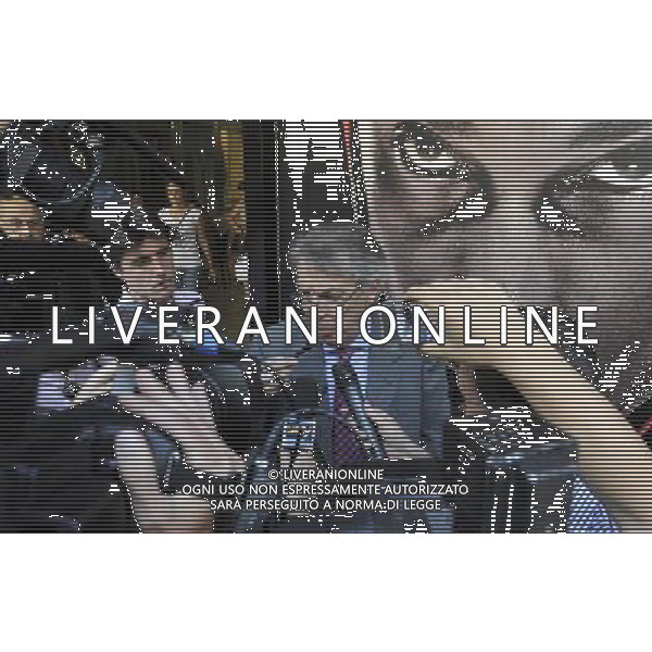 MILANO 25/6/2013 MASSIMO MORATTI ESCE DALLA SEDE DELLA SARAS FOTO ROMANO/AG ALDO LIVERANI S.A.S.