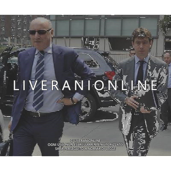 MILANO 27/6/2013 LEGA CALCIO, VIA ROSELLINI, 4 ASSEMBLEA DI LEGA CALCIO SERIE A NELLA FOTO ANDREA AGNELLI E GIUSEPPE MAROTTA FOTO ROMANO/AG ALDO LIVERANI S.A.S.