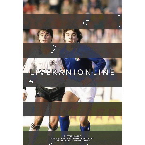 STEFANO BORGONOVO CALCIATORE CON LA MAGLIA DELLA NAZIONALE ITALIANA U21 NEL 1986 - RETROSPETTIVA ©Archivio Giovanni Liverani/AGENZIA ALDO LIVERANI SAS