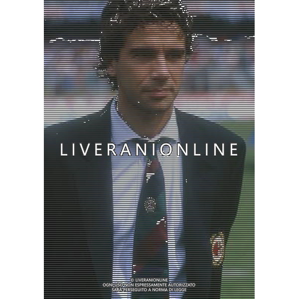 STEFANO BORGONOVO CALCIATORE CON LA MAGLIA DEL MILAN NEL 1989/1990 - RETROSPETTIVA ©Archivio Giovanni Liverani/AGENZIA ALDO LIVERANI SAS