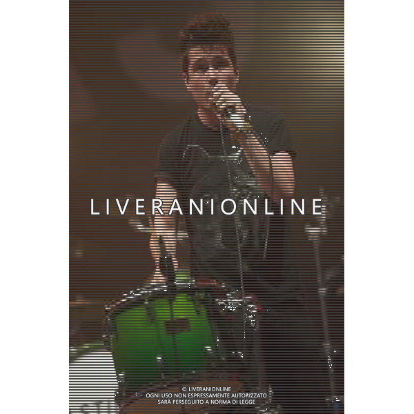 London band Bastille perform on The John Peel Stage at Glastonbury Festival, Worthy Farm, Pilton, Glastonbury, Somerset, UK on 28th June 2013. The band consists of Dan Smith (vocals), Chris \'Woody\' Wood (drums), Kyle Simmons (keyboards0 and Will Farquarson (bass). ©PHOTOSHOT/AGENZIA ALDO LIVERANI SAS - ITALY ONLY - EDITORIAL USE ONLY