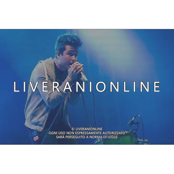 London band Bastille perform on The John Peel Stage at Glastonbury Festival, Worthy Farm, Pilton, Glastonbury, Somerset, UK on 28th June 2013. The band consists of Dan Smith (vocals), Chris \'Woody\' Wood (drums), Kyle Simmons (keyboards0 and Will Farquarson (bass). ©PHOTOSHOT/AGENZIA ALDO LIVERANI SAS - ITALY ONLY - EDITORIAL USE ONLY
