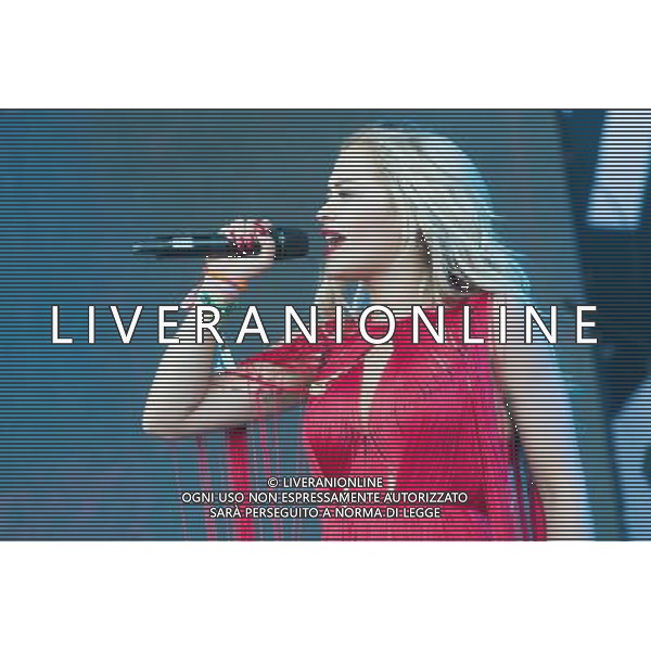 Rita Ora performs on the pyramid stage at the Glastonbury Festival, Worthy Farm, Pilton, Glastonbury, Somerset, UK on 28th June 2013. ©PHOTOSHOT/AGENZIA ALDO LIVERANI SAS - ITALY ONLY - EDITORIAL USE ONLY