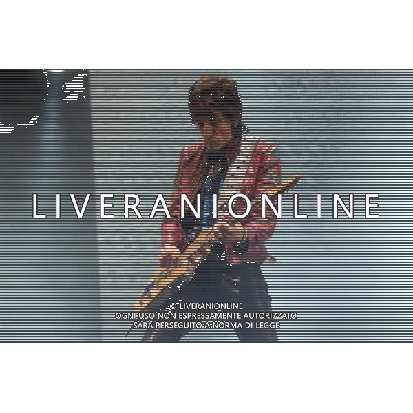 The Rolling Stones headline the Pyramid Stage at Glastonbury Festival, Worthy Farm, Pilton, Glastonbury, Somerset, UK on 29th June 2013. Pictured: Ronnie Wood ©photoshot/AGENZIA ALDO LIVERANI SAS - ITALY ONLY - EDITORIAL USE ONLY