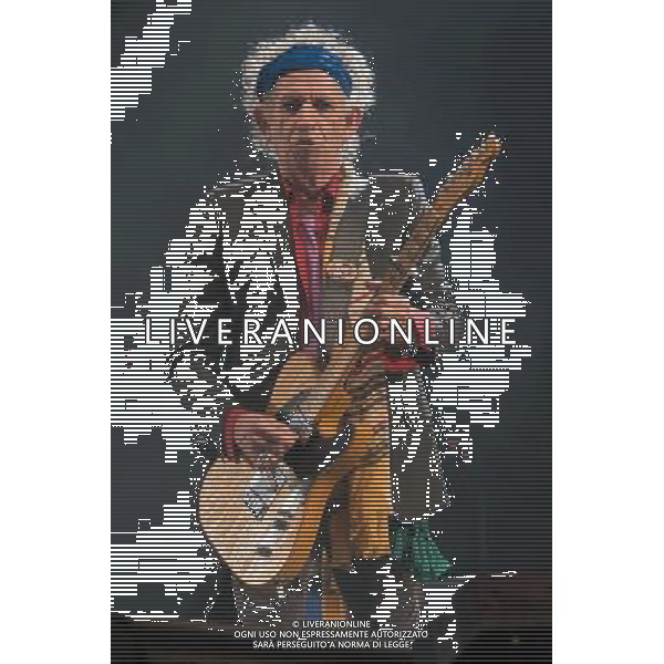 The Rolling Stones headline the Pyramid Stage at Glastonbury Festival, Worthy Farm, Pilton, Glastonbury, Somerset, UK on 29th June 2013. Pictured: Keith Richards ©photoshot/AGENZIA ALDO LIVERANI SAS - ITALY ONLY - EDITORIAL USE ONLY