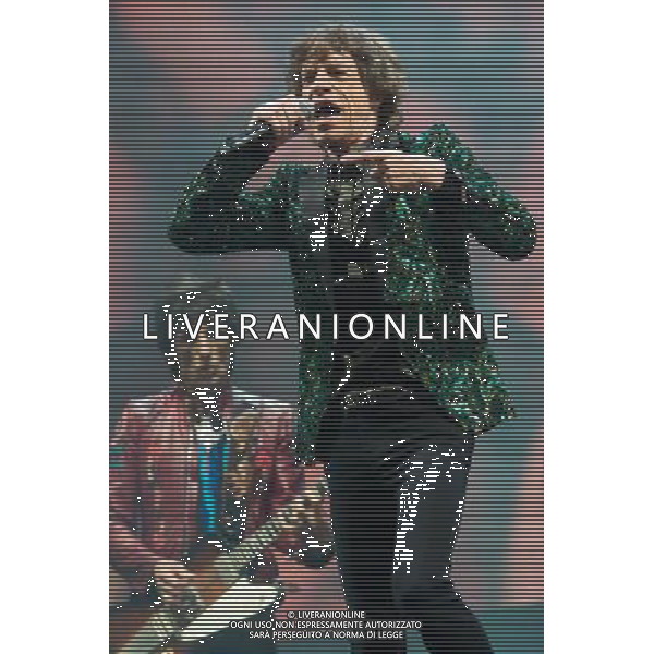 The Rolling Stones headline the Pyramid Stage at Glastonbury Festival, Worthy Farm, Pilton, Glastonbury, Somerset, UK on 29th June 2013. Pictured: Mick Jagger ©photoshot/AGENZIA ALDO LIVERANI SAS - ITALY ONLY - EDITORIAL USE ONLY