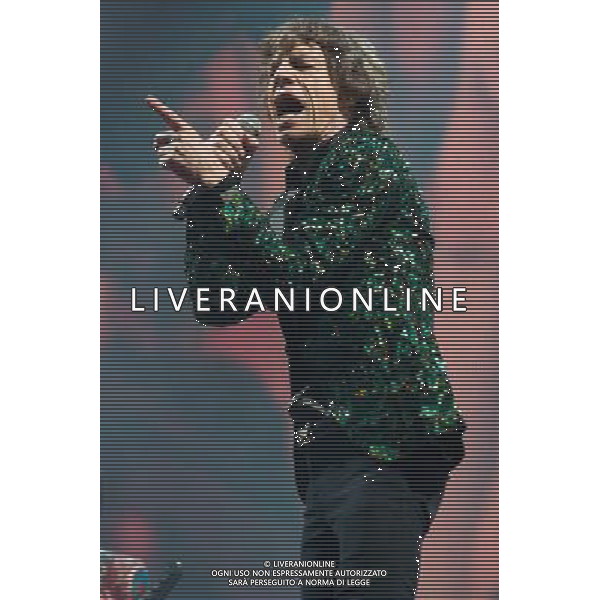 The Rolling Stones headline the Pyramid Stage at Glastonbury Festival, Worthy Farm, Pilton, Glastonbury, Somerset, UK on 29th June 2013. Pictured: Mick Jagger ©photoshot/AGENZIA ALDO LIVERANI SAS - ITALY ONLY - EDITORIAL USE ONLY
