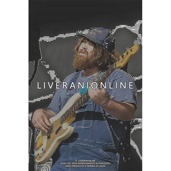 Alabama Shakes plays Glastonbury Festival on 29/06/2013 at Worthy Farm, Glastonbury. The group consists of lead singer and guitarist Brittany Howard, guitarist Heath Fogg, bassist Zac Cockrell, keyboard player Ben Tanner, and drummer Steve Johnson. ©photoshot/AGENZIA ALDO LIVERANI SAS - ITALY ONLY - EDITORIAL USE ONLY