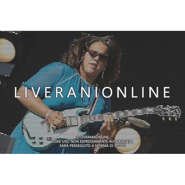 Alabama Shakes plays Glastonbury Festival on 29/06/2013 at Worthy Farm, Glastonbury. The group consists of lead singer and guitarist Brittany Howard, guitarist Heath Fogg, bassist Zac Cockrell, keyboard player Ben Tanner, and drummer Steve Johnson. ©photoshot/AGENZIA ALDO LIVERANI SAS - ITALY ONLY - EDITORIAL USE ONLY