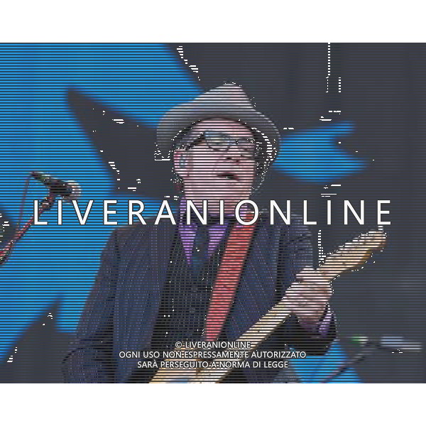 Elvis Costello plays Glastonbury Festival on 29/06/2013 at Worthy Farm, Glastonbury. Persons pictured: Elvis Costello. ©photoshot/AGENZIA ALDO LIVERANI SAS - ITALY ONLY - EDITORIAL USE ONLY