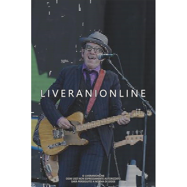 Elvis Costello plays Glastonbury Festival on 29/06/2013 at Worthy Farm, Glastonbury. Persons pictured: Elvis Costello. ©photoshot/AGENZIA ALDO LIVERANI SAS - ITALY ONLY - EDITORIAL USE ONLY