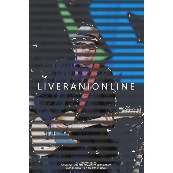 Elvis Costello plays Glastonbury Festival on 29/06/2013 at Worthy Farm, Glastonbury. Persons pictured: Elvis Costello. ©photoshot/AGENZIA ALDO LIVERANI SAS - ITALY ONLY - EDITORIAL USE ONLY