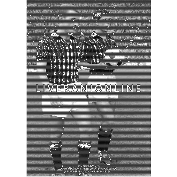 ARCHIVIO GIOVANNI LIVERANI NELLA FOTO GOVANNI TRAPATTONI CON GIANNI RIVERA AG ALDO LIVERANI SAS