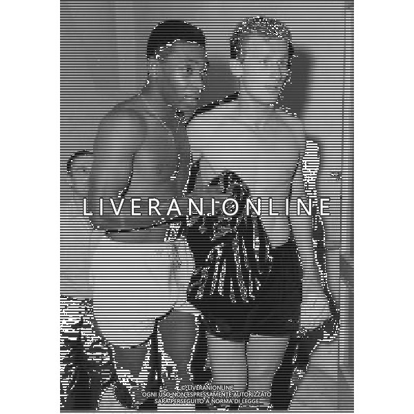ARCHIVIO GIOVANNI LIVERANI NELLA FOTO GOVANNI TRAPATTONI CON PELE\' AG ALDO LIVERANI SAS