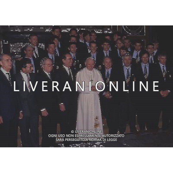 ARCHIVIO LIVERANI NELLA FOTO GIOVANNI TRAPATTONI ALLENATORE INTER CON PAPA Papa Giovanni Paolo II Karol J—zef Wojty
