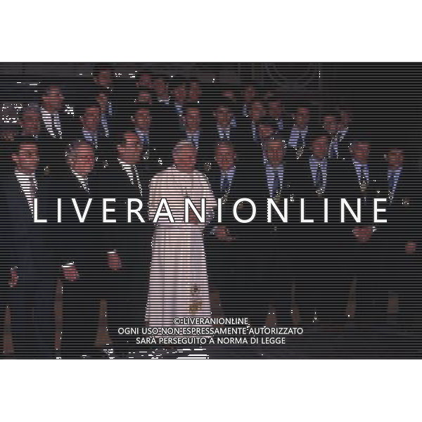 ARCHIVIO LIVERANI NELLA FOTO GIOVANNI TRAPATTONI ALLENATORE INTER CON PAPA Papa Giovanni Paolo II Karol J—zef Wojty