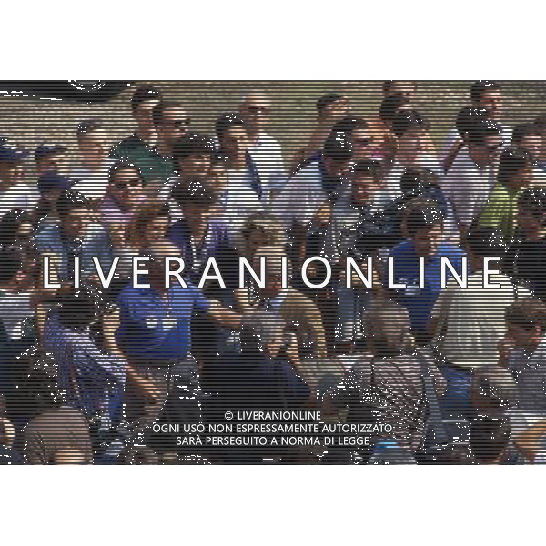 ARCHIVIO LIVERANI NELLA FOTO GIOVANNI TRAPATTONI ALLENATORE INTER AL RADUNO AG ALDO LIVERANI SAS
