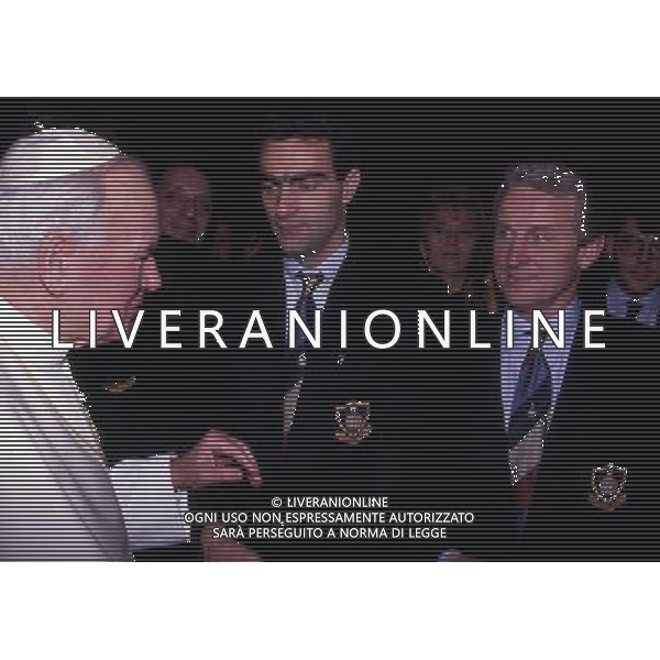 ARCHIVIO LIVERANI NELLA FOTO GIOVANNI TRAPATTONI ALLENATORE INTER CON PAPA Papa Giovanni Paolo II Karol J—zef Wojty