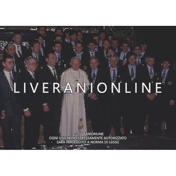 ARCHIVIO LIVERANI NELLA FOTO GIOVANNI TRAPATTONI ALLENATORE INTER CON PAPA Papa Giovanni Paolo II Karol J—zef Wojty
