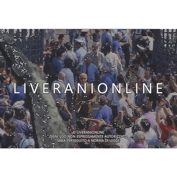 ARCHIVIO LIVERANI NELLA FOTO GIOVANNI TRAPATTONI ALLENATORE INTER AL RADUNO AG ALDO LIVERANI SAS