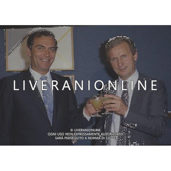 ARCHIVIO LIVERANI NELLA FOTO GIOVANNI TRAPATTONI ALLENATORE INTER CON ERNESTO PELLEGRINI AG ALDO LIVERANI SAS
