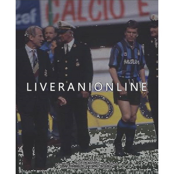 ARCHIVIO LIVERANI NELLA FOTO GIOVANNI TRAPATTONI ALLENATORE INTER CON LOTHAR MATTHAUS AG ALDO LIVERANI SAS