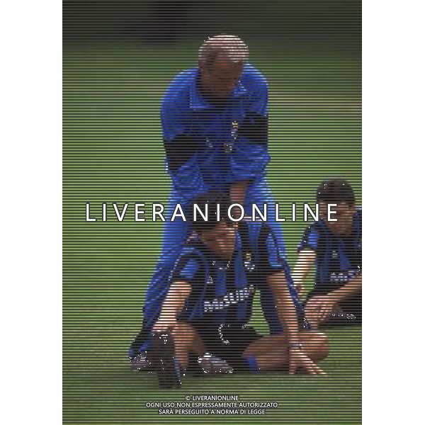 ARCHIVIO LIVERANI NELLA FOTO GIOVANNI TRAPATTONI ALLENATORE INTER CON ENZO SCIFO AG ALDO LIVERANI SAS