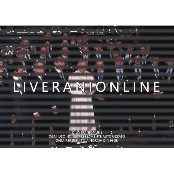 ARCHIVIO LIVERANI NELLA FOTO GIOVANNI TRAPATTONI ALLENATORE INTER CON PAPA Papa Giovanni Paolo II Karol J—zef Wojty