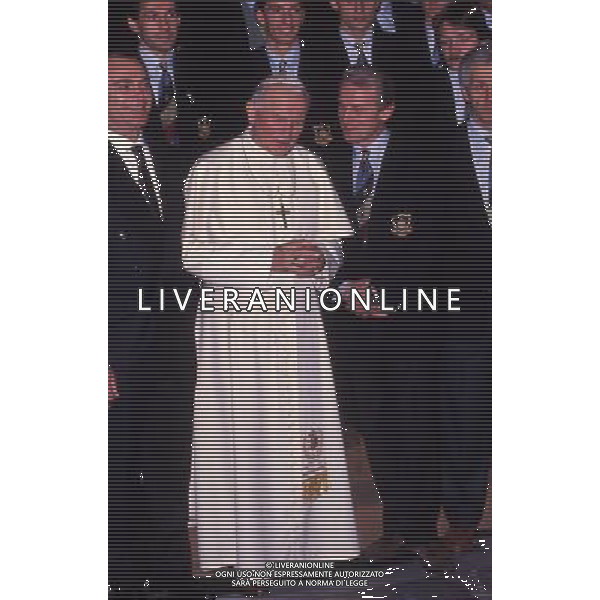 ARCHIVIO LIVERANI NELLA FOTO GIOVANNI TRAPATTONI ALLENATORE INTER CON PAPA Papa Giovanni Paolo II Karol J—zef Wojty