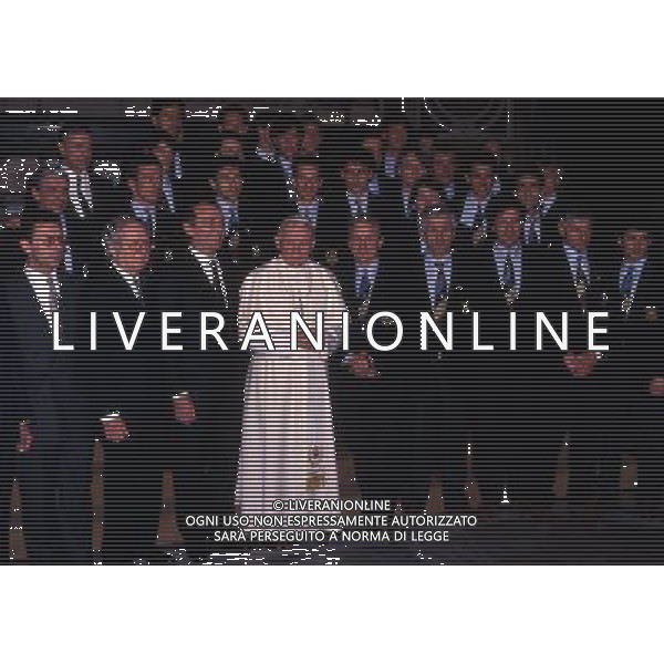 ARCHIVIO LIVERANI NELLA FOTO GIOVANNI TRAPATTONI ALLENATORE INTER CON PAPA Papa Giovanni Paolo II Karol J—zef Wojty