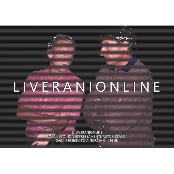 ARCHIVIO LIVERANI NELLA FOTO GIOVANNI TRAPATTONI ALLENATORE INTER CON LUCIANO CASTELLINI AG ALDO LIVERANI SAS