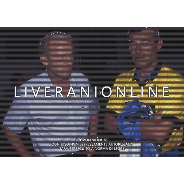 ARCHIVIO LIVERANI NELLA FOTO GIOVANNI TRAPATTONI ALLENATORE INTER CON VENTURI AG ALDO LIVERANI SAS