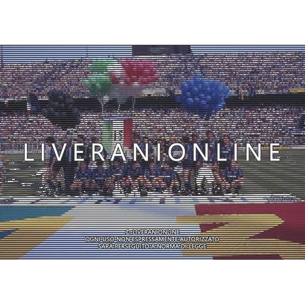 ARCHIVIO LIVERANI NELLA FOTO GIOVANNI TRAPATTONI ALLENATORE INTER VINCE IL 13 SCUDETTO AG ALDO LIVERANI SAS