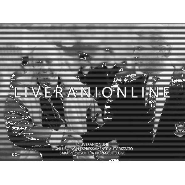 ARCHIVIO LIVERANI NELLA FOTO GIOVANNI TRAPATTONI PERIODO INTER CON OTTAVIO BIANCHI AG ALDO LIVERANI SAS