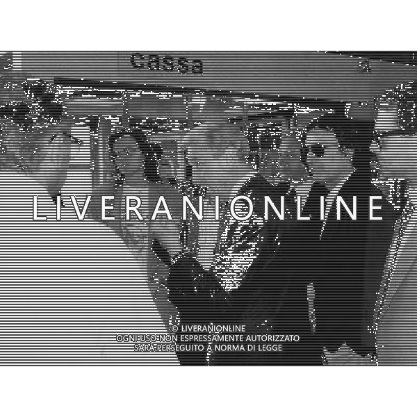 ARCHIVIO LIVERANI NELLA FOTO GIOVANNI TRAPATTONI PERIODO INTER IN CONFERENZA ALLA BATTIS AG ALDO LIVERANI SAS