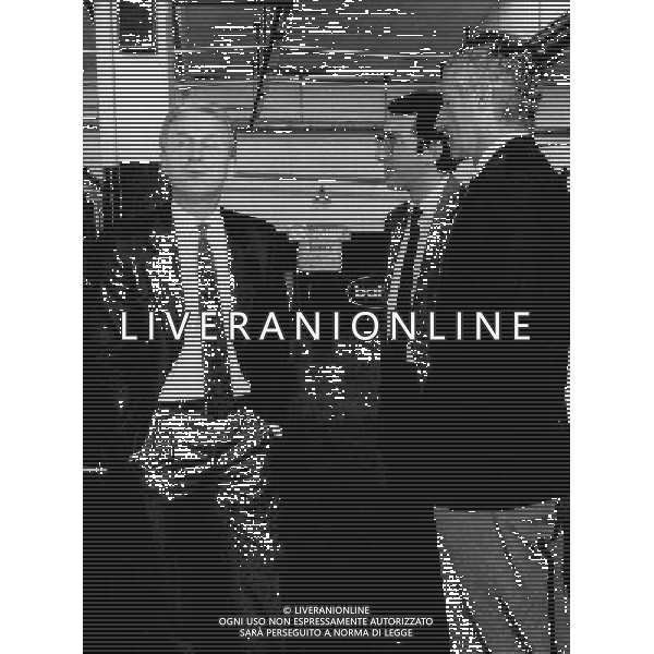 ARCHIVIO LIVERANI NELLA FOTO GIOVANNI TRAPATTONI PERIODO INTER IN CONFERENZA ALLA BATTIS AG ALDO LIVERANI SAS