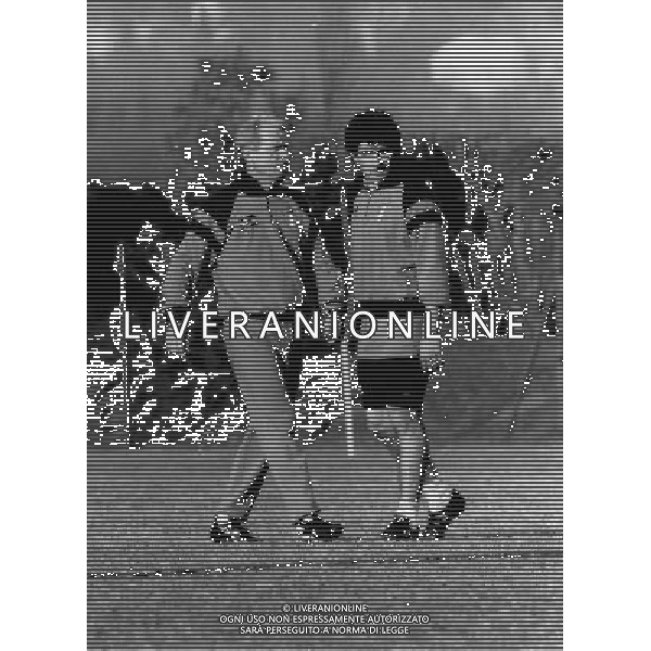 ARCHIVIO LIVERANI NELLA FOTO GIOVANNI TRAPATTONI PERIODO INTER CON GIANFRANCO MATTEOLI AG ALDO LIVERANI SAS