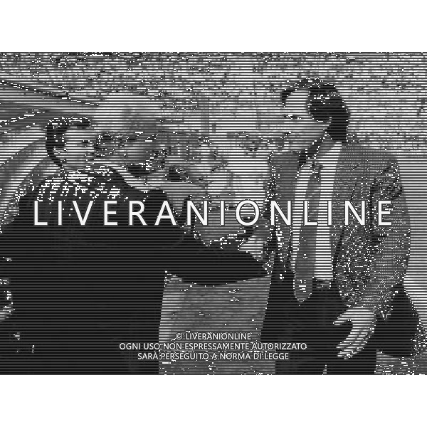 ARCHIVIO LIVERANI NELLA FOTO GIOVANNI TRAPATTONI PERIODO INTER CON GIOVANNI GALEONE AG ALDO LIVERANI SAS