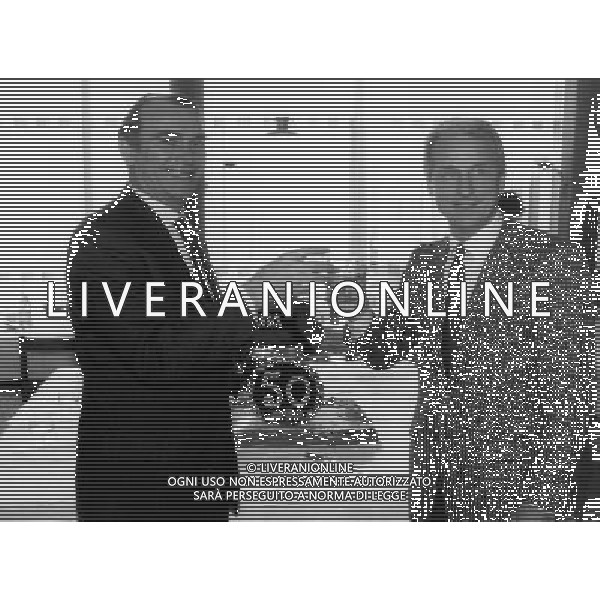 ARCHIVIO LIVERANI NELLA FOTO GIOVANNI TRAPATTONI PERIODO INTER CON ERNESTO PELLEGRINI AG ALDO LIVERANI SAS