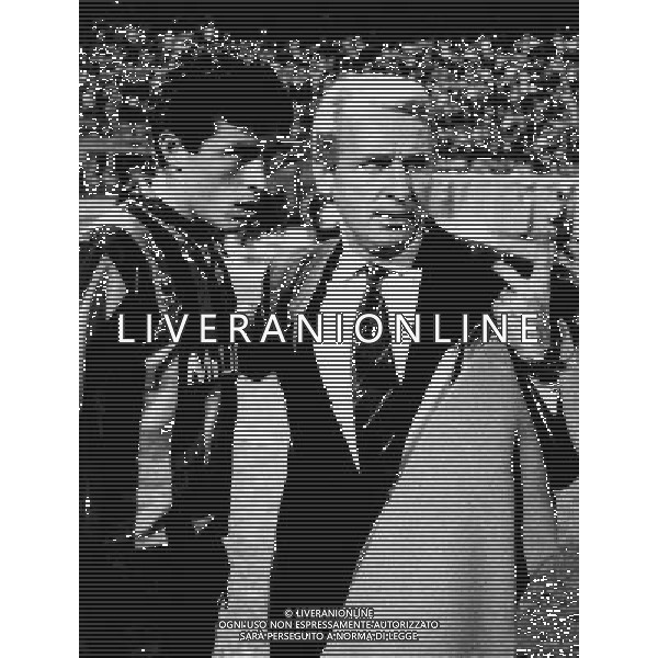 ARCHIVIO LIVERANI NELLA FOTO GIOVANNI TRAPATTONI PERIODO INTER CON DARIO MORELLO AG ALDO LIVERANI SAS