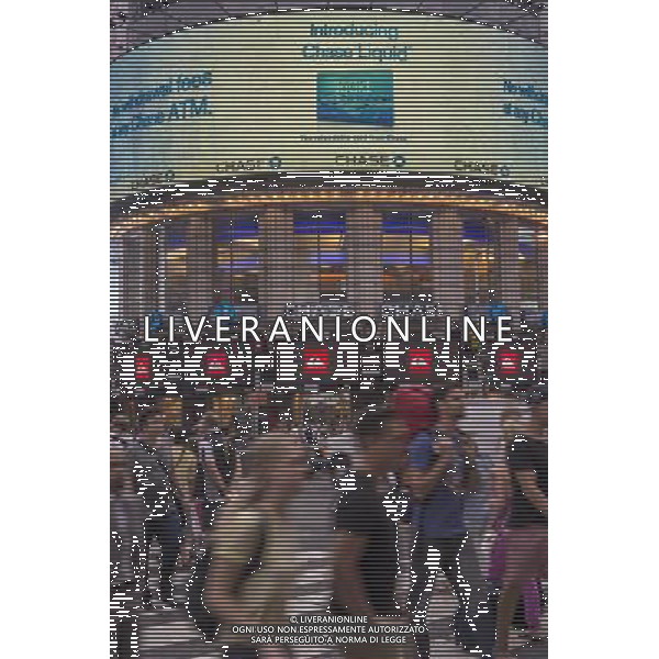 Advertising for JPMorgan Chase bank atop a branch in Times Square in New York on Monday, July 1, 2013. (å Richard B. Levine) ©Photoshot/AGENZIA ALDO LIVERANI SAS-ITALY ONLY - EDITORIAL USE ONLY