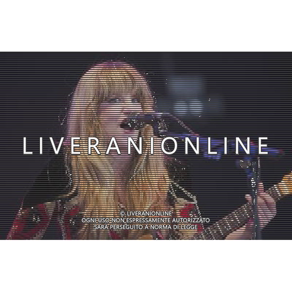 Deap Vally, guitarist Lindsey Troy and drummer Julie Edwards, perform on the John Peel stage on the Sunday of Glastonbury Festival. 30 June 2013 ©Photoshot/AGENZIA ALDO LIVERANI SAS-ITALY ONLY - EDITORIAL USE ONLY