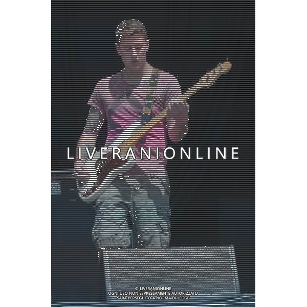 Deaf Havana - Lee Wilson - bass guitar, performing live in concert at ive at Hard Rock Calling 2013 on the Main Stage, Queen Elizabeth Olympic Park, London, United Kingdom Date: 30/06/2013 ©Photoshot/AGENZIA ALDO LIVERANI SAS-ITALY ONLY - EDITORIAL USE ONLY