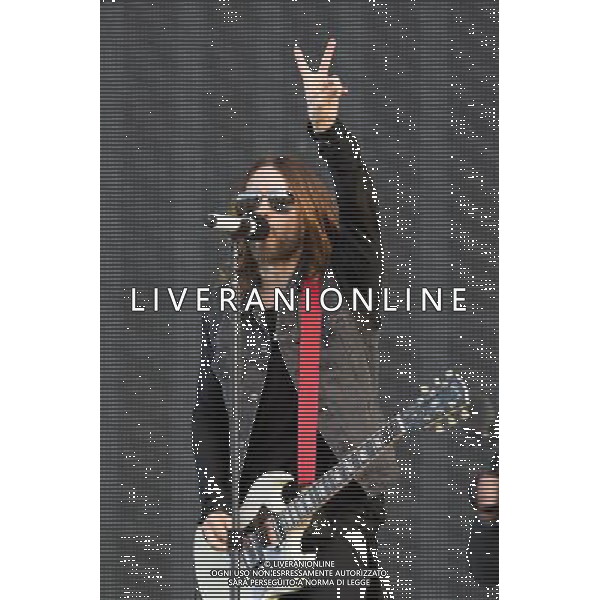 30 Seconds to Mars perform on the Main Stage at Download Music Festival, Castle Donington, UK, on 16th June 2013. Pictured here Jared Leto ©Photoshot/AGENZIA ALDO LIVERANI SAS-ITALY ONLY - EDITORIAL USE ONLY