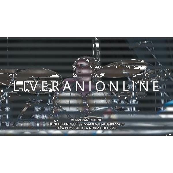 Zac Brown Band - Chris Fryar (drums) performing live in concert at ive at Hard Rock Calling 2013 on the Main Stage, Queen Elizabeth Olympic Park, London, United Kingdom Date: 30/06/2013 ag aldo liverani sas only italy