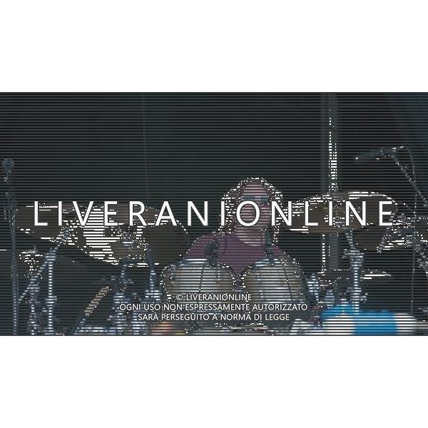 Zac Brown Band - Chris Fryar (drums) performing live in concert at ive at Hard Rock Calling 2013 on the Main Stage, Queen Elizabeth Olympic Park, London, United Kingdom Date: 30/06/2013 ag aldo liverani sas only italy