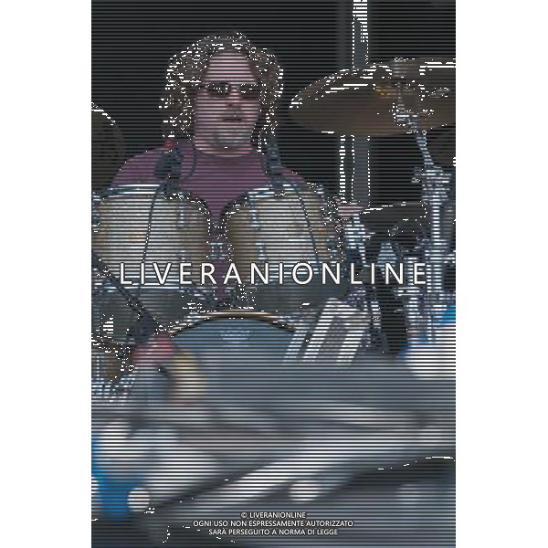 Zac Brown Band - Chris Fryar (drums) performing live in concert at ive at Hard Rock Calling 2013 on the Main Stage, Queen Elizabeth Olympic Park, London, United Kingdom Date: 30/06/2013 ag aldo liverani sas only italy