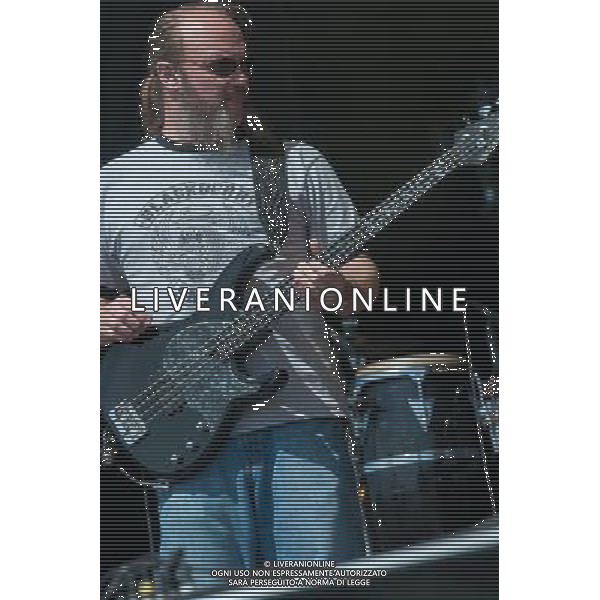 Zac Brown Band - John Driskell Hopkins (bass guitar, vocals) performing live in concert at ive at Hard Rock Calling 2013 on the Main Stage, Queen Elizabeth Olympic Park, London, United Kingdom Date: 30/06/2013 ag aldo liverani sas only italy