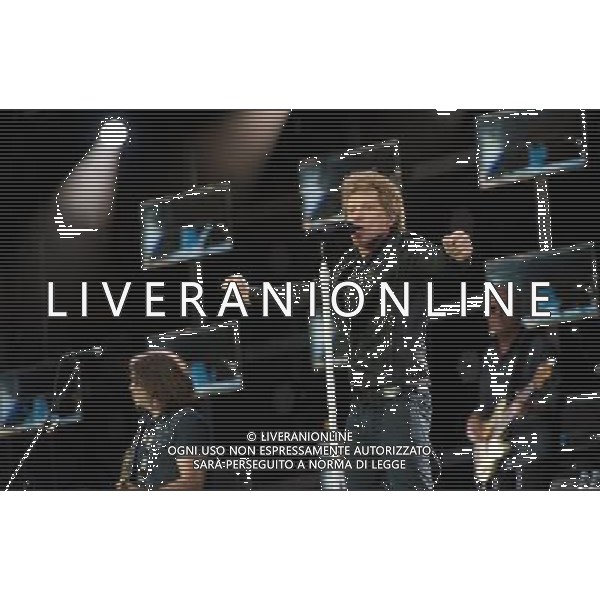 - Pictured is: Singer and guitarist Jon Bon Jovi and Bon Jovi performing live as part of their \'Because We Can Tour\' at Hampden Stadium, Glasgow, Scotland, UK. 3rd July 2013. AG ALDO LIVERANI SAS ONLY ITALY